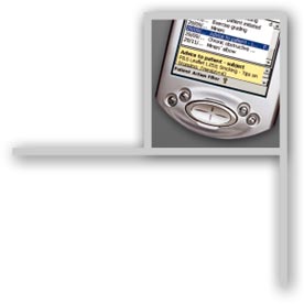 Handheld device running an Inchware application